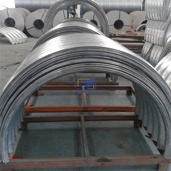 The corrugated steel culvert pipe in cotaniner ready for ship